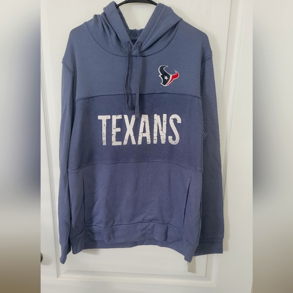 Houston Texans NFL Officially licensed men's drawstring hoodies. Slate blue nwt